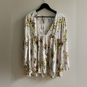 Free People floral mini dress